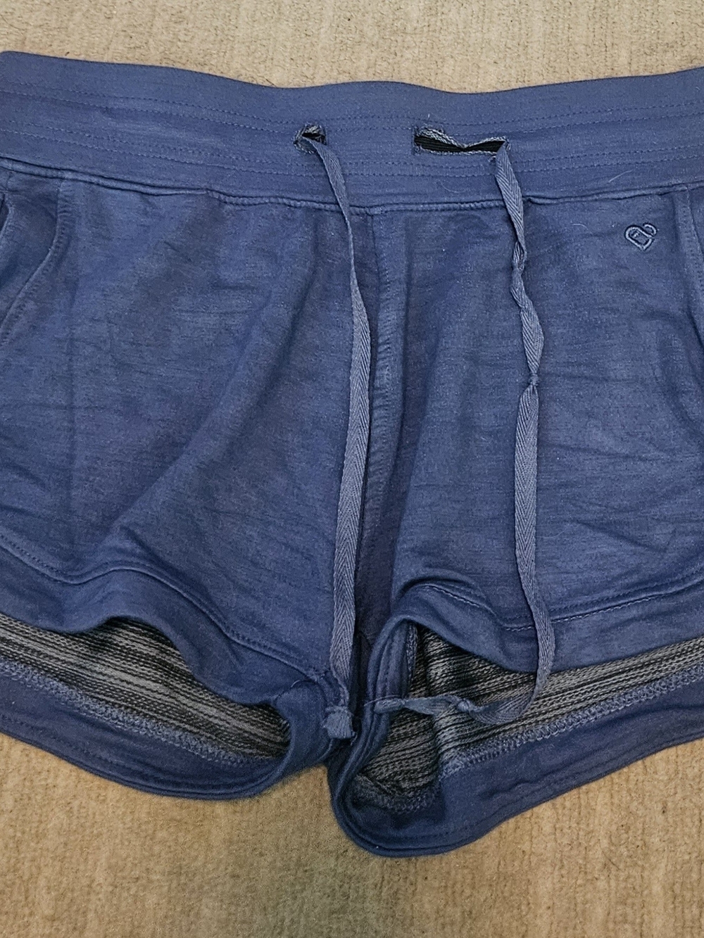 Women’s Athletic Shorts - Navy Blue Lightweight Lounge Shorts